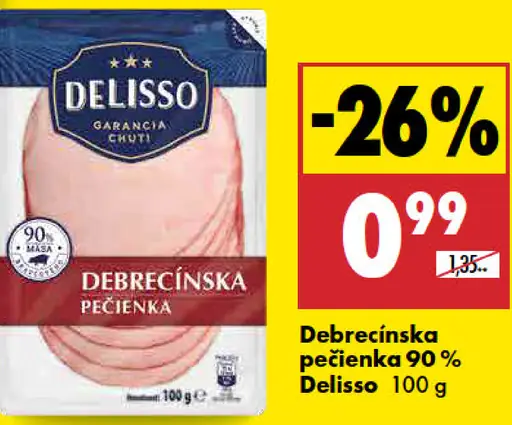 Debrecínska pečienka 90 % Delisso
