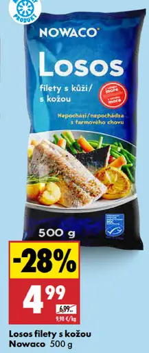 Nowaco Losos filety s kožou