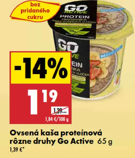 Go Active Ovsená kaša proteínová