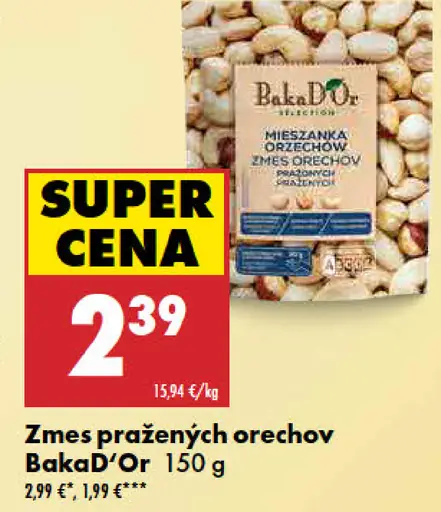 BakaD'Or Zmes pražených orechov