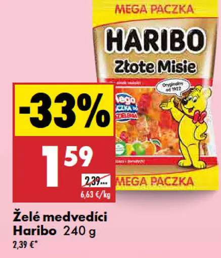 Haribo Želé medvedíci Złote Misie