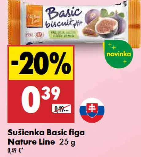 Basic Biscuit Nut Nature Line sušienka figa