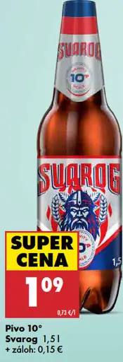 Svarog 10° pivo plechovka