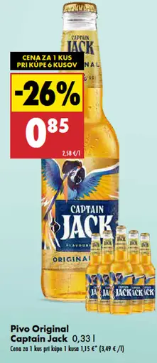Captain Jack Miešaný nápoj z piva