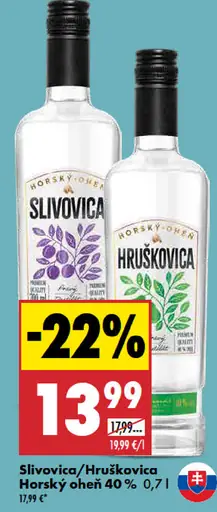 Horský oheň slivovica 40 %