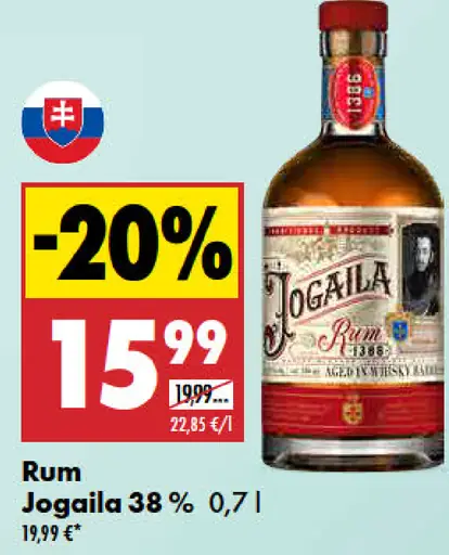 Jogaila rum 38 %