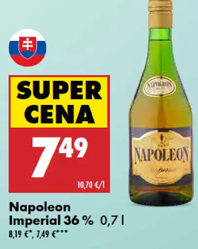 Napoleon Imperial brandy 36 %