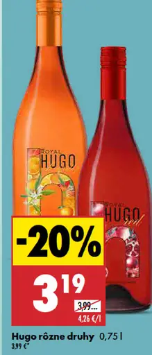 Hugo víno ochutené