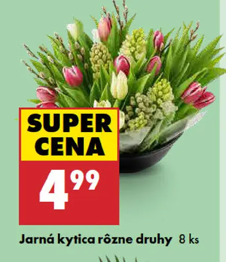 Jarná kytica rôzne druhy