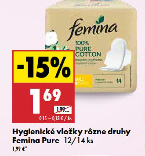 Femina Pure Hygienické vložky
