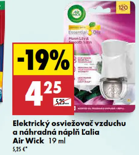 Air Wick elektrický osviežovač vzduchu a náhradná náplň Lalia