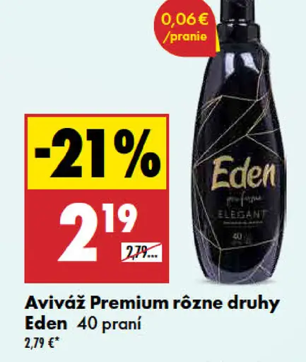 Eden aviváž rôzne druhy