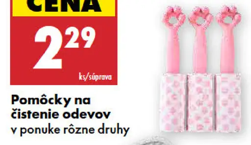 Smukee pomôcky na čistenie odevov
