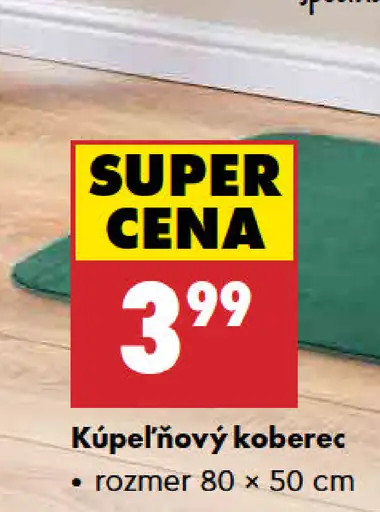 Kúpeľňový koberec