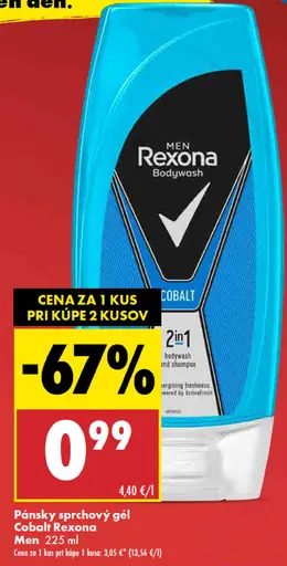 Rexona Men Cobalt sprchový gél 2v1 bodywash and shampoo