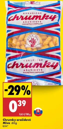 Miva Chrumky arašidové