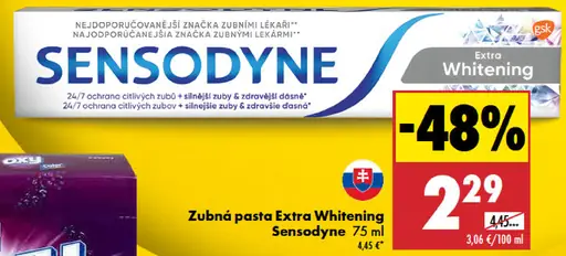 Sensodyne Zubná Pasta Extra Whitening