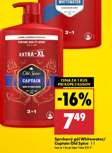 Old Spice sprchový gél Captain 3 v 1