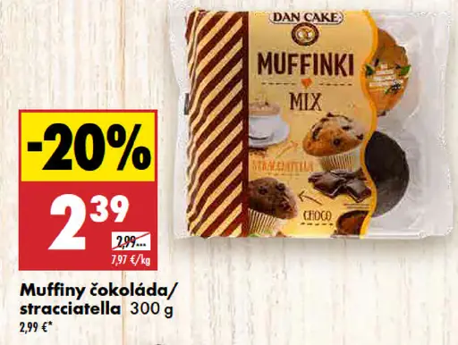 Dan Cake muffiny mix čokoláda stracciatella