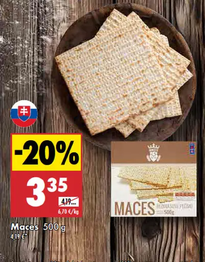 Maces nekvasené pečivo