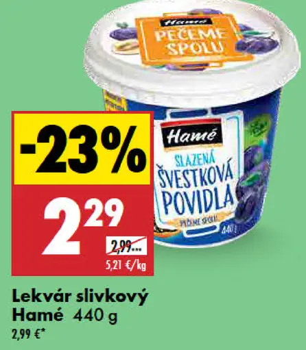 Hamé slivkový lekvár