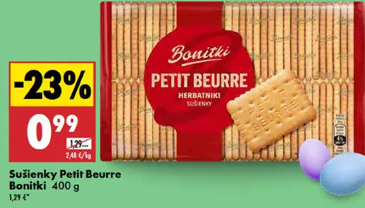Bonitki Petit Beurre sušienky
