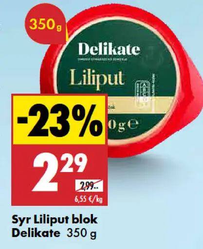 Delikate Liliput syr blok