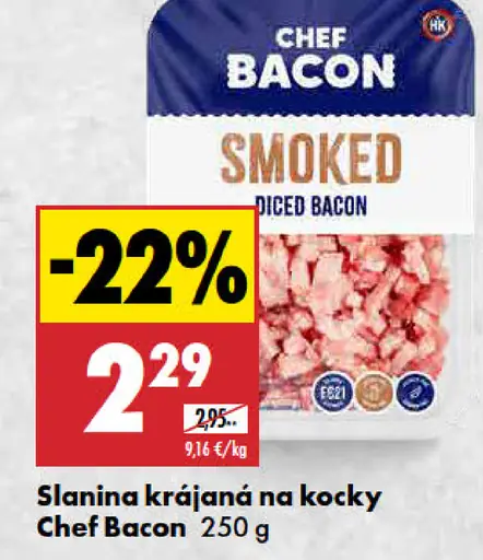Chef Bacon Slanina krájaná na kocky