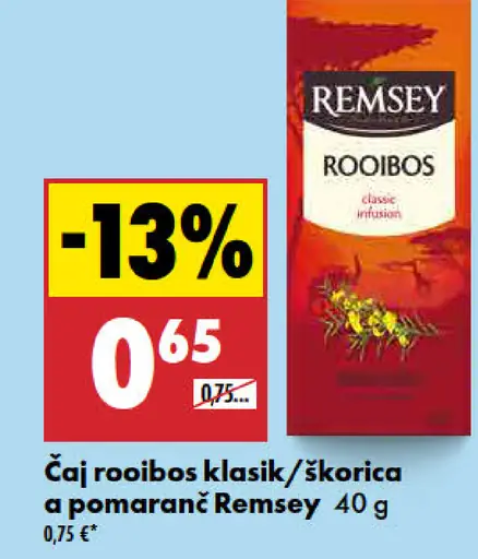 Remsey Čaj zohrej sa! rôzne druhy