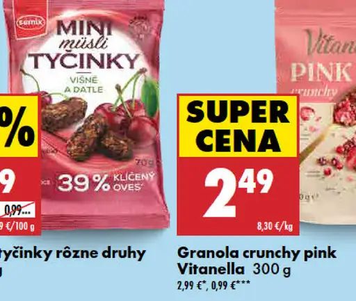 Vitanella Granola crunchy pink