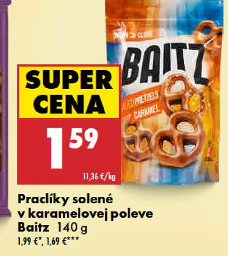 Baitz Praclíky solené v karamelovej poleve