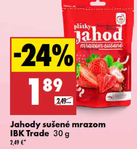 IBK Trade Jahody sušené mrazom