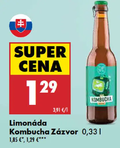 Limonáda Kombucha Zázvor