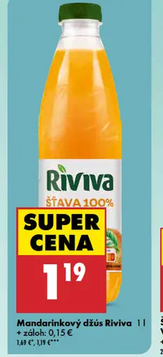 Riviva mandarínková šťava 100%
