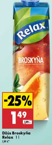 Džús broskyňa Relax