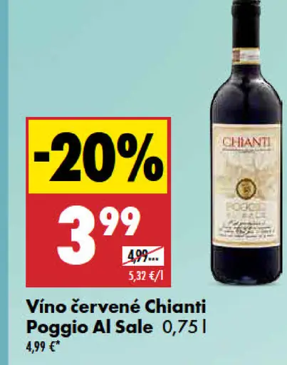 Chianti Poggio Al Sale víno červené