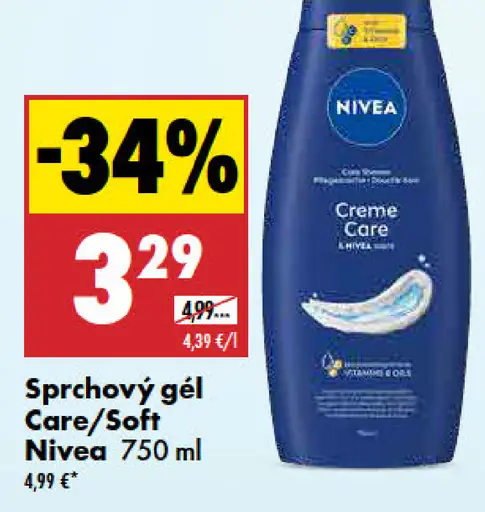 Nivea sprchový gél Smooth/Care
