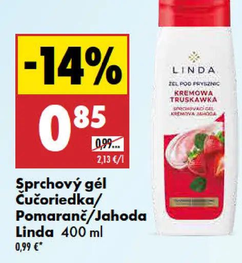 Linda sprchový gél Cukríček / Pomaranč / Jahoda