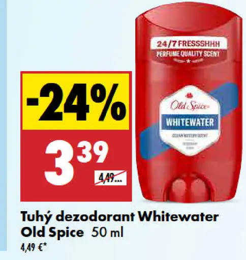 Tuhý dezodorant Whitewater Old Spice