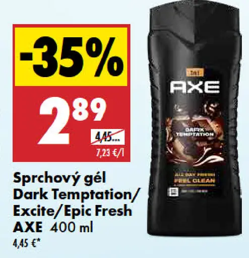 Axe sprchový gél Dark Temptation/Excite/Epic Fresh