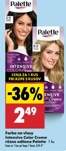 Palette Intensive Color Creme farba na vlasy nugát 6-65