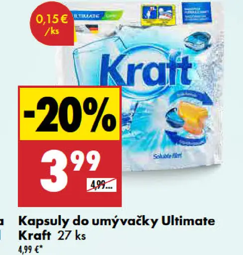 Kraft Kapsuly do umývačky Ultimate