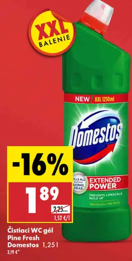 Domestos čistiaci WC gél Pine fresh