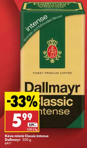 Káva mletá Dallmayr classic intense