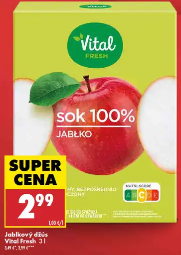 Vital Fresh jablkový džús 100%