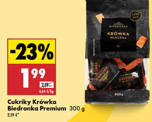 Biedronka Premium cukríky krówka