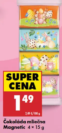 Magnetic čokoláda mliečna