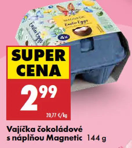 Magnetic vajíčka čokoládové s náplňou