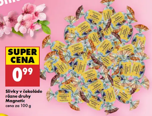 Magnetic Slivka v čokoláde