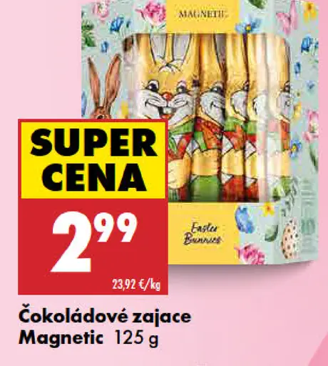 Magnetic čokoládové zajace